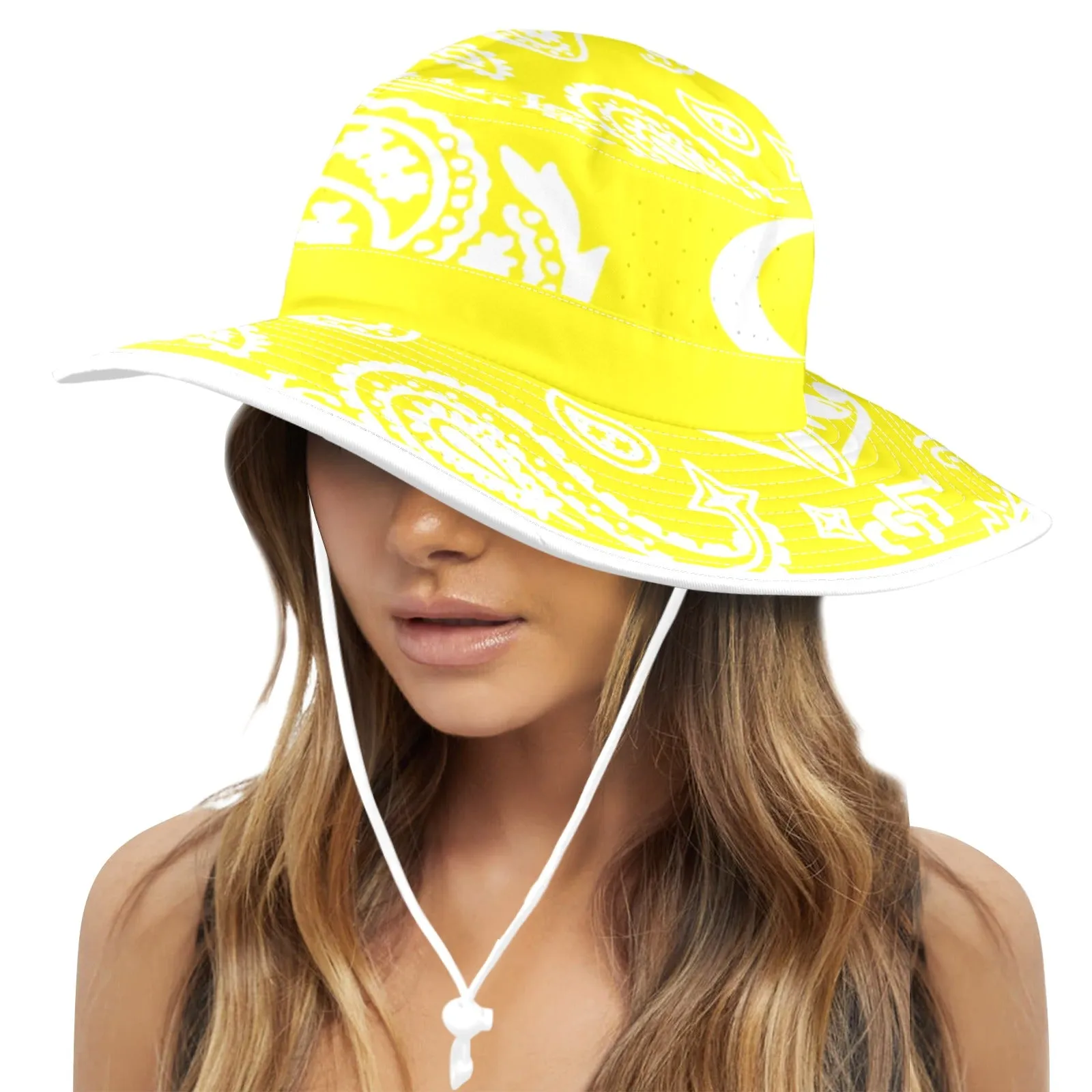 BANDANA PAISLEY Wide Brim Bucket Hat