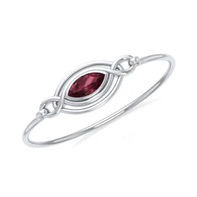 Celtic Knots Silver Bangle TBG338