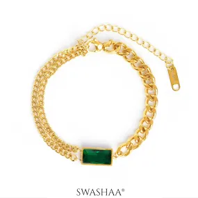 Disna Emarald 18K Gold Plated Bracelet