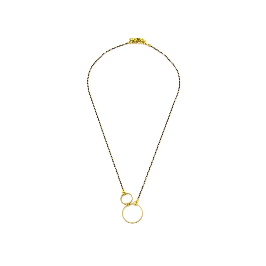 Double Circle Necklace