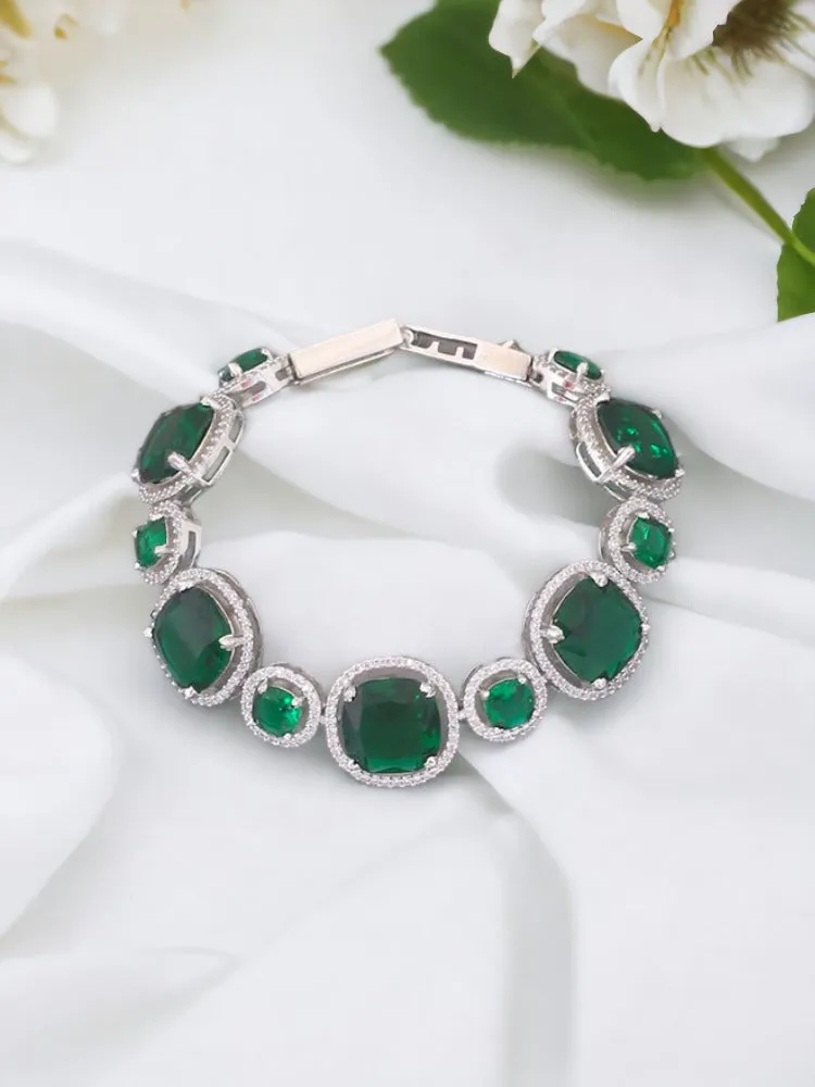 Emerald Aamani Zirconia Bracelet