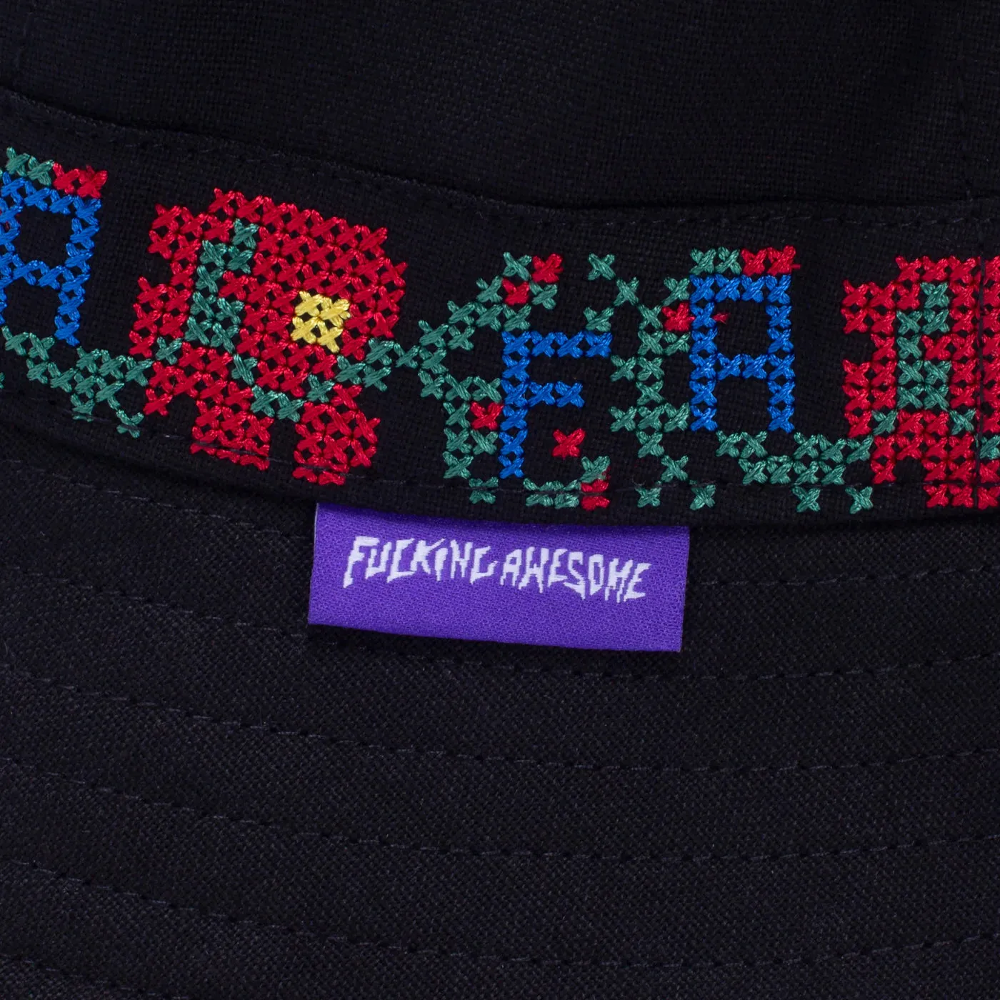 FUCKING AWESOME TETRIS BUCKET HAT BLACK