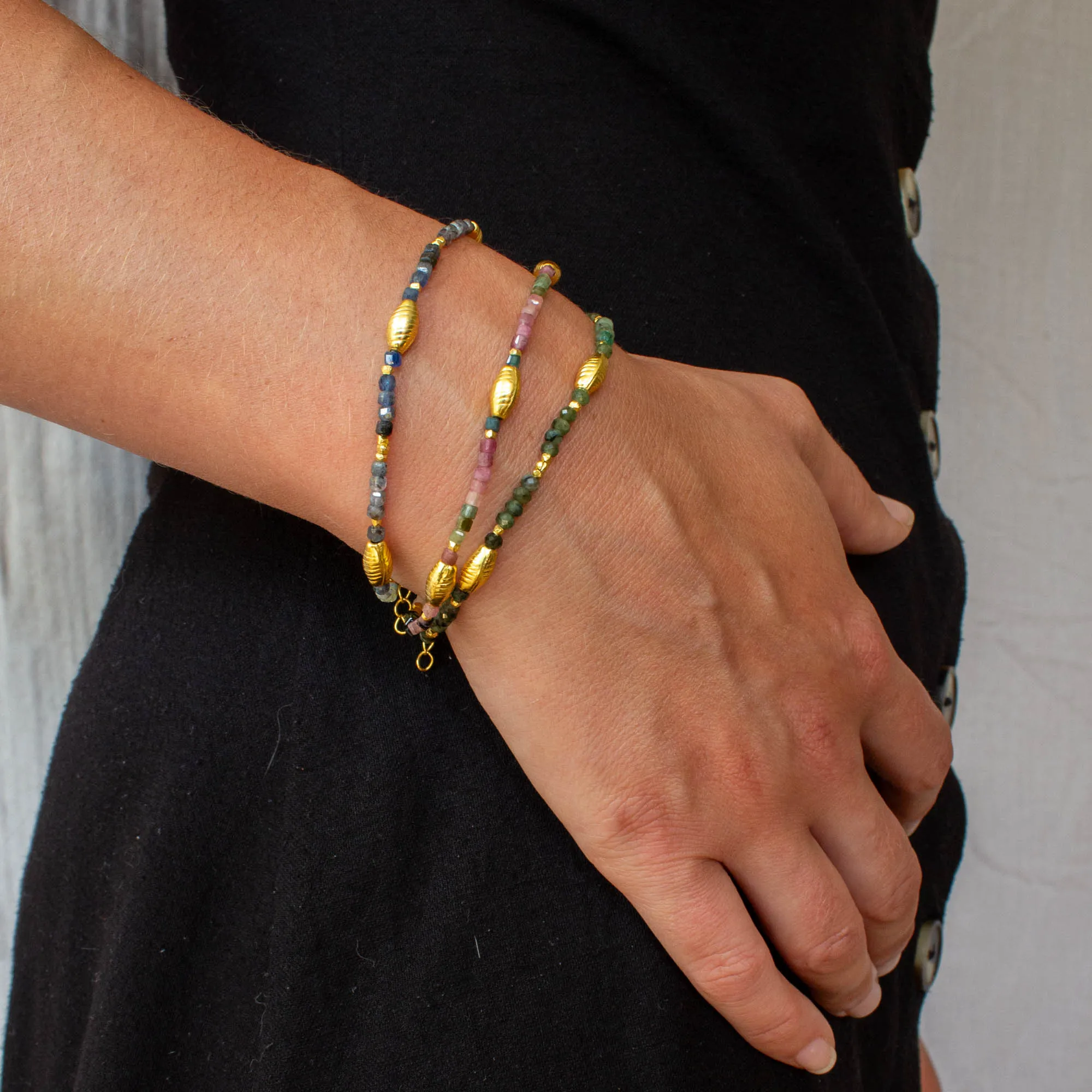Koa Beaded Gemstone Bracelet