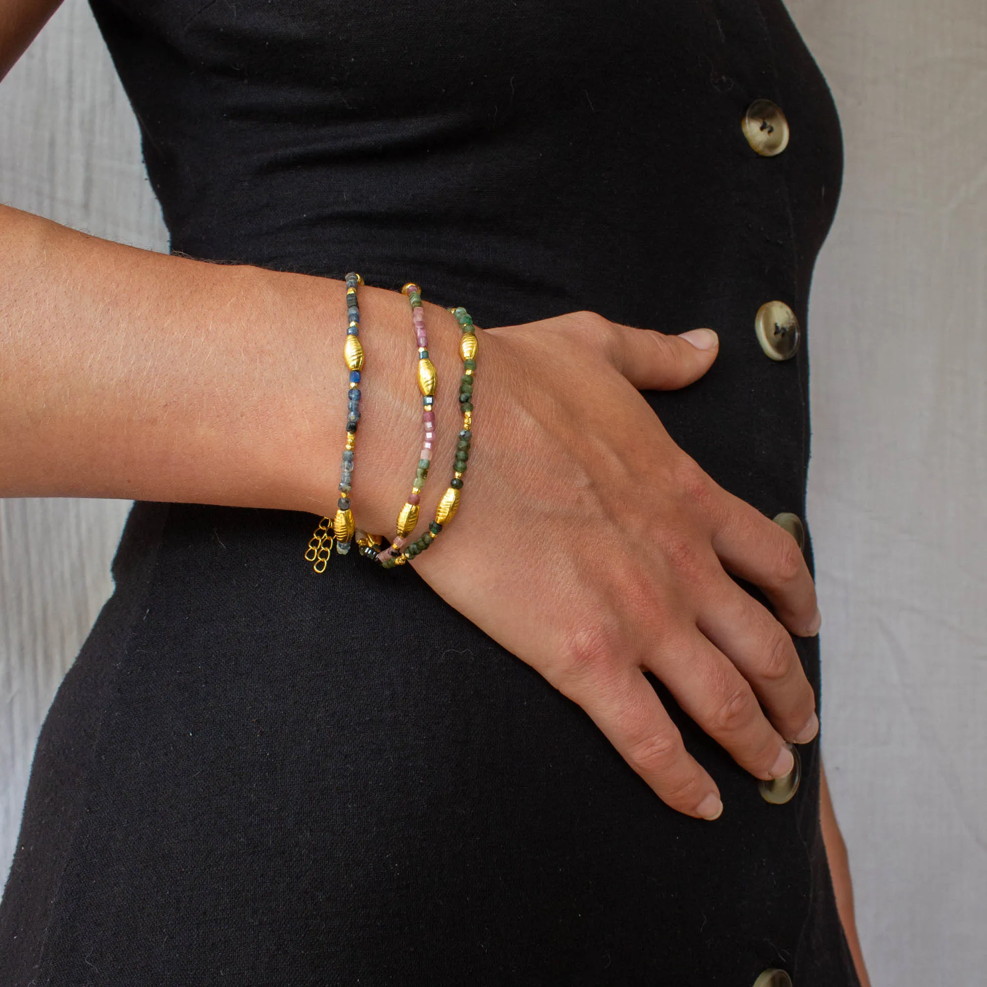 Koa Beaded Gemstone Bracelet