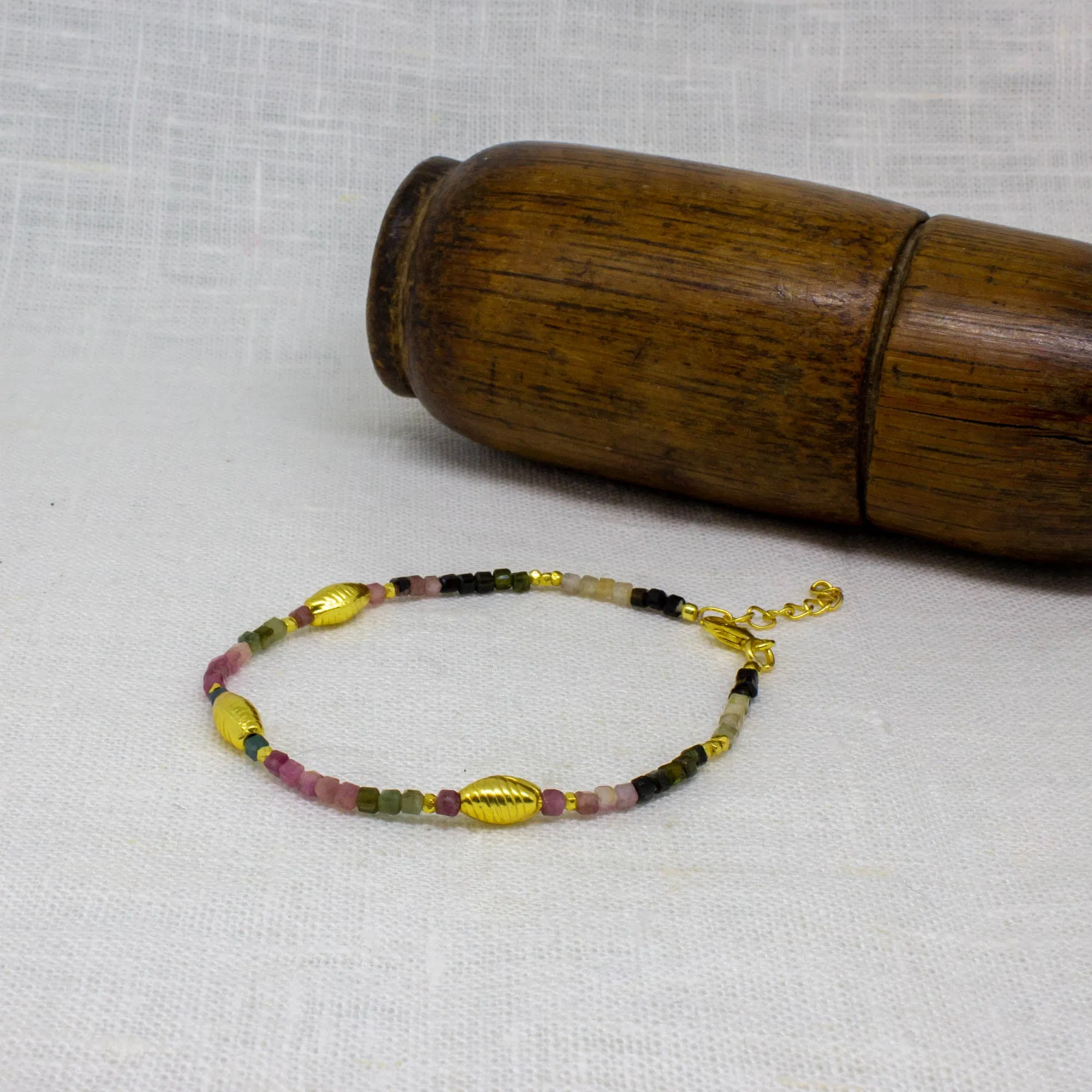 Koa Beaded Gemstone Bracelet