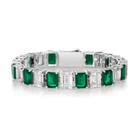 Lisa Marie Emerald Statement Bracelet