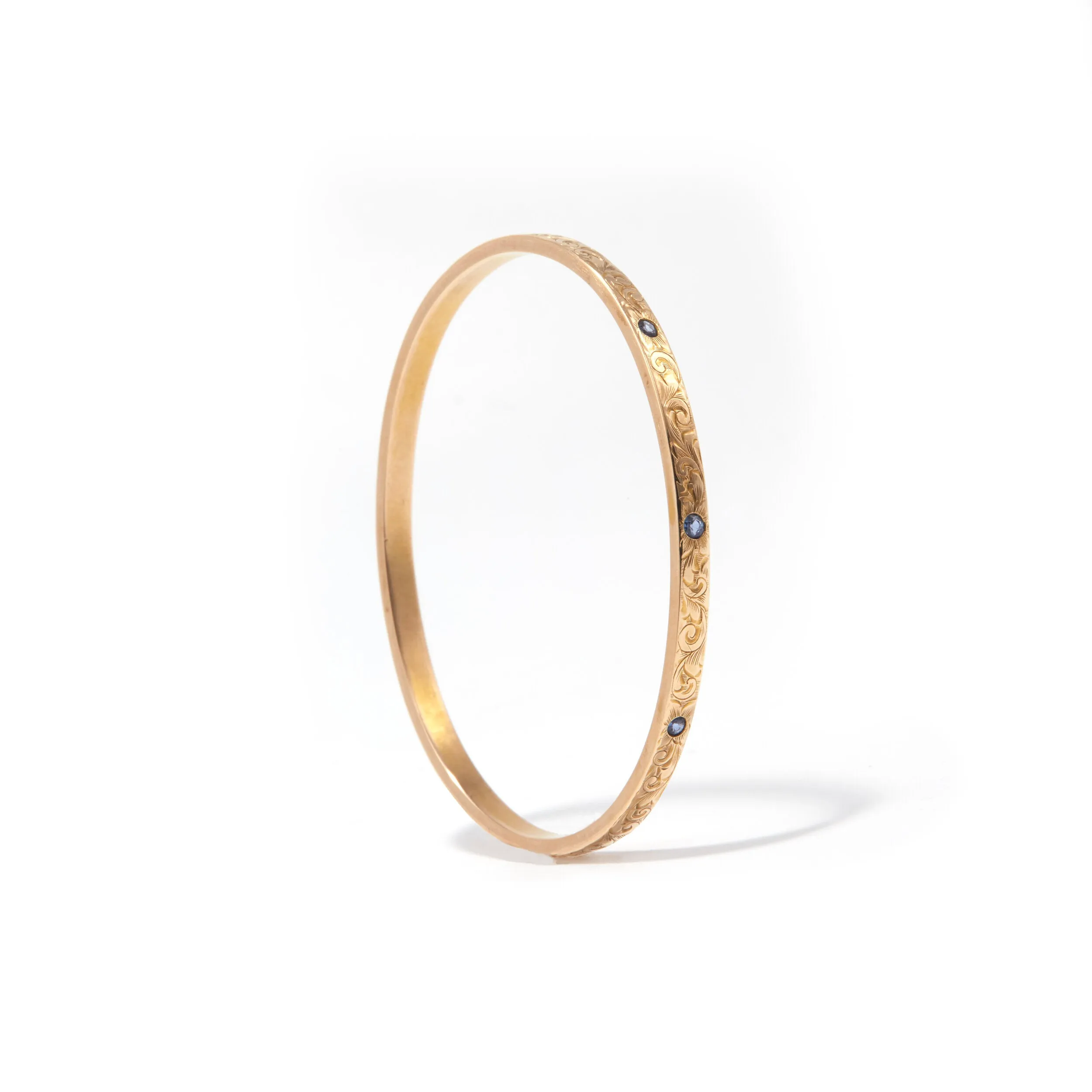 Studded Sapphire Bangle