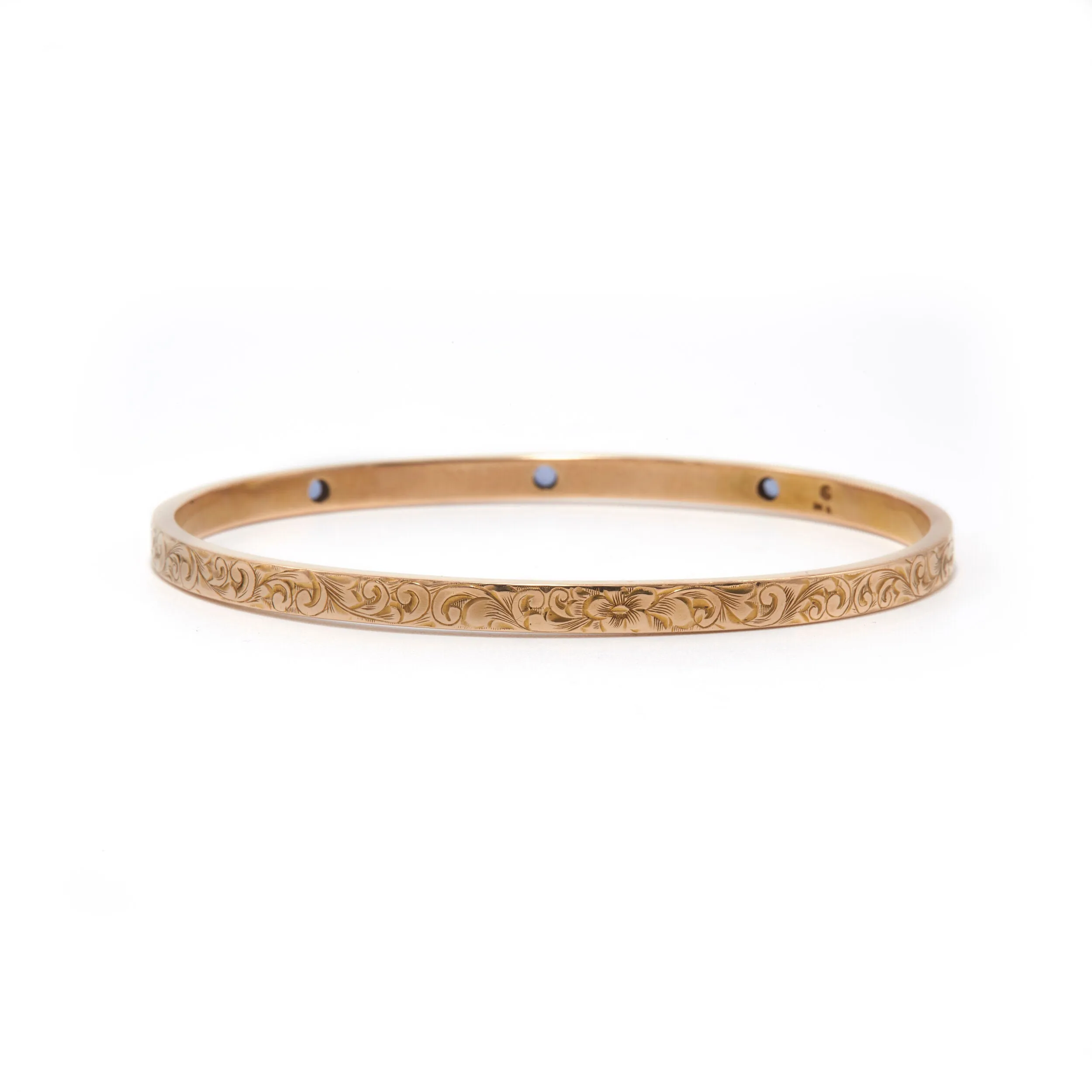 Studded Sapphire Bangle
