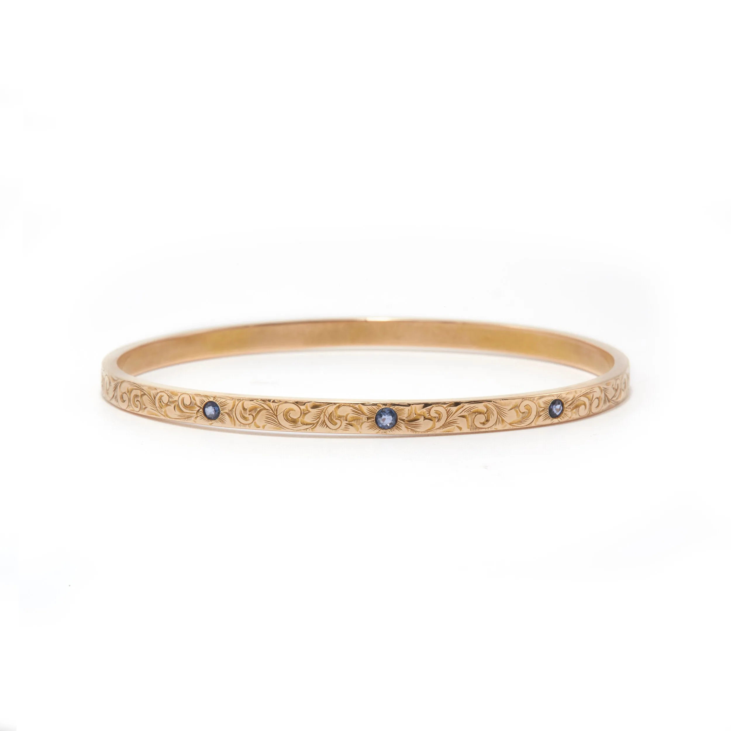 Studded Sapphire Bangle